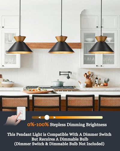 3 Pack Modern Pendant Lights Kitchen Island (3 Count)