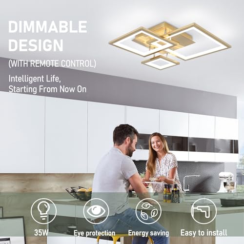 Modern Gold Led Ceiling Light 3