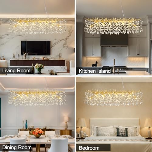 47.2" Modern Crystal Chandelier