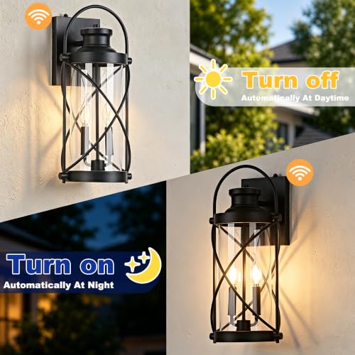 20inch Large Dusk to Dawn Outdoor Wall Lights Fixtures