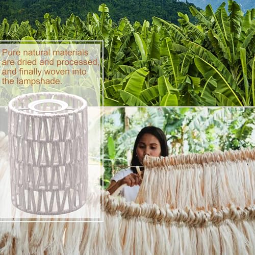3 Pack Boho Rattan Lamp Shades