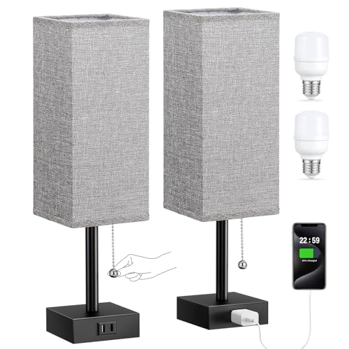 Bedside Lamp for Bedroom Set of 2 (2 Count)
