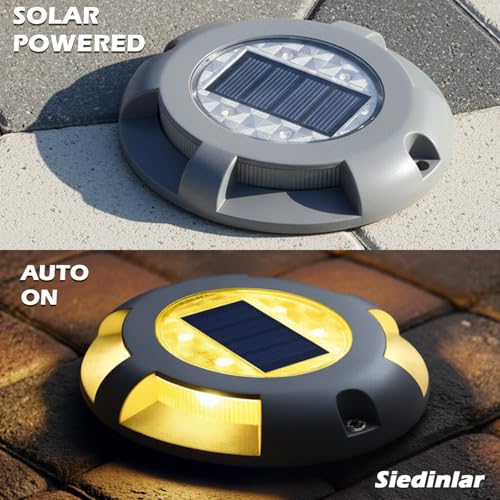 Solar Deck Lights Outdoor (4 Count)