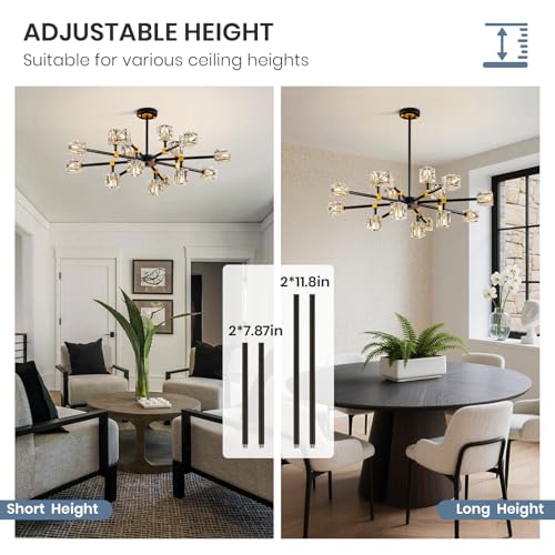 Sputnik Chandeliers with16