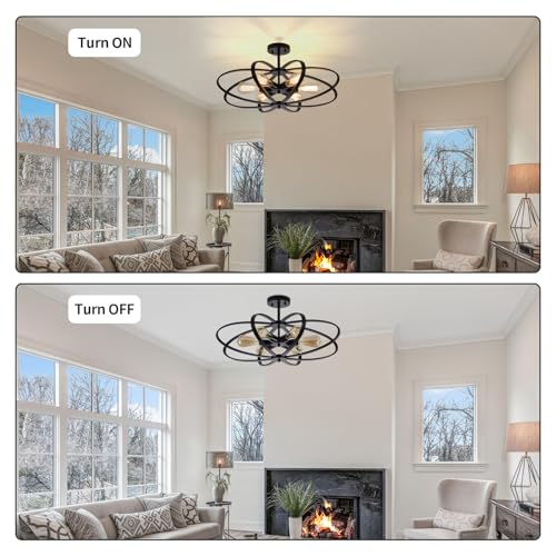 Semi Flush Mount Ceiling Light Fixture Chandelier 6