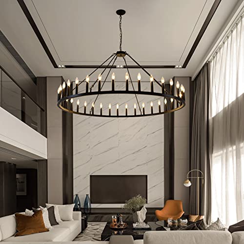 Wagon Wheel Chandelier 36