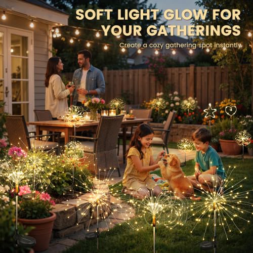 Solar Garden Lights Outdoor (4 Count)
