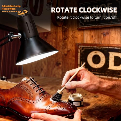 Black Desk Lamp with Clamp