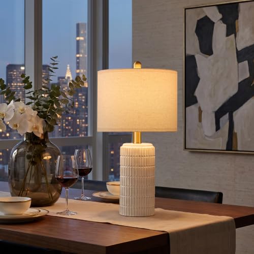 21'' Modern Ceramic Table Lamp with Gift Box