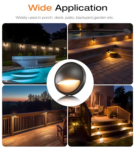 6 Pack] 3CCT Low Voltage LED Deck Lights Outdoor (6 Count)