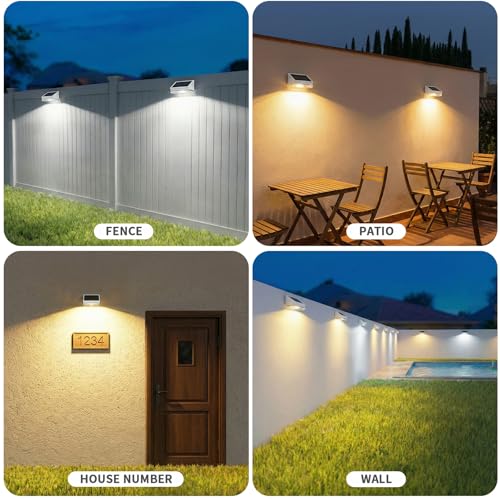 Solar Fence Lights 8 Pack (8 Count)