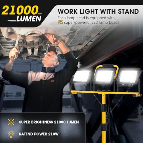 21000Lumen LED Work Lights with Stand