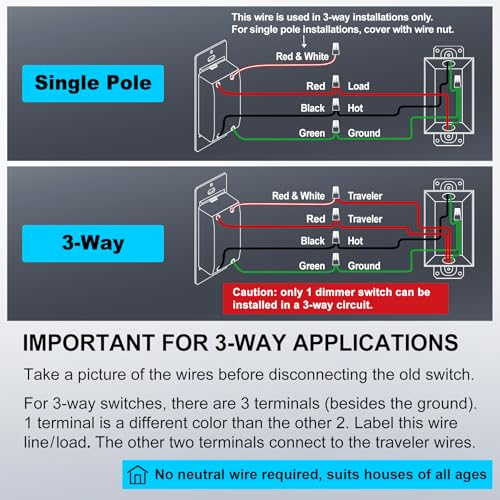 6 Pack Dimmer Switch (6 Count)
