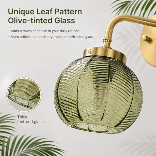 Vintage Bathroom Vanity Light Fixtures (Gold / 2-Light)