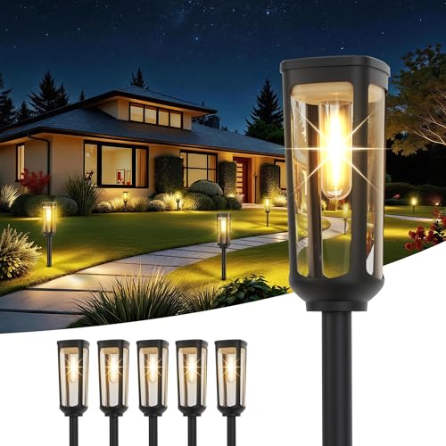 Solar Pathway Lights Outdoor Waterproof (6 Count)
