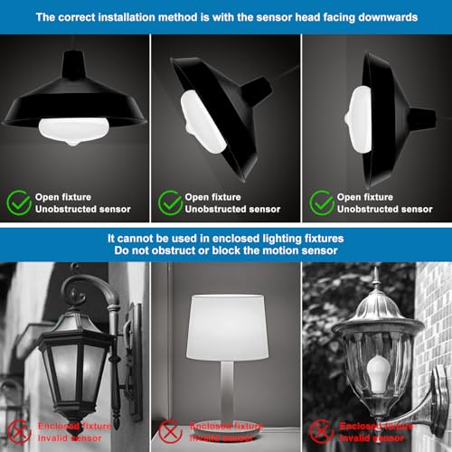 Motion Sensor Light Bulbs (4 Count)