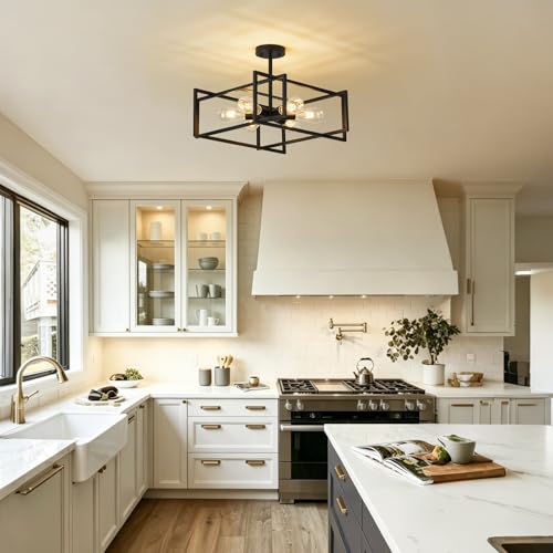 Black Kitchen Light Fixture