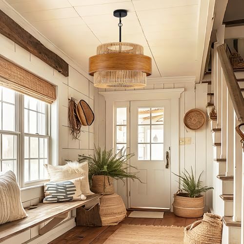 Rattan Chandelier