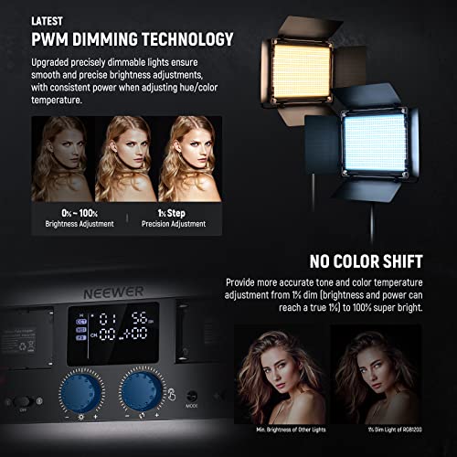 RGB1200 RGB LED Video Light Panel with APP