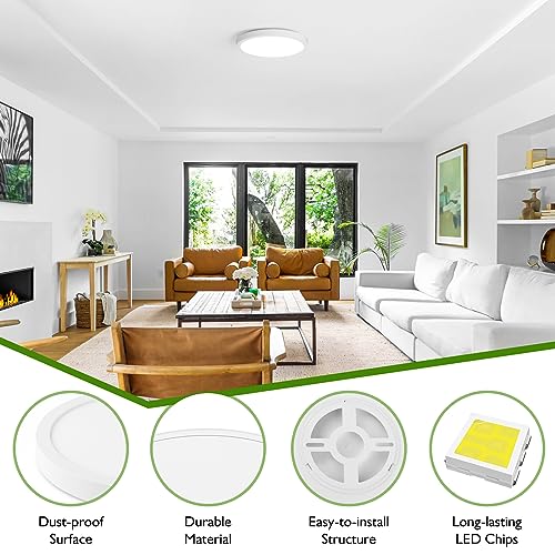 7 Inch Flush Mount LED Ceiling Light Fixture (10 Count)