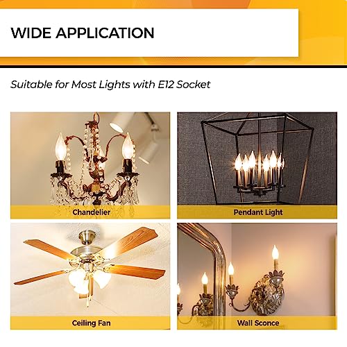 Candelabra Light Bulbs 2700K (24 Count)