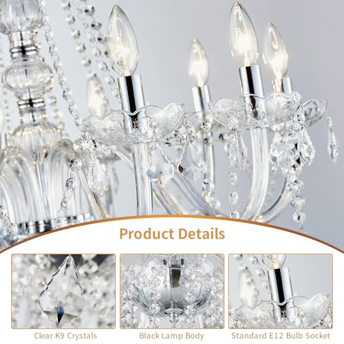 Large Crystal Chandelier