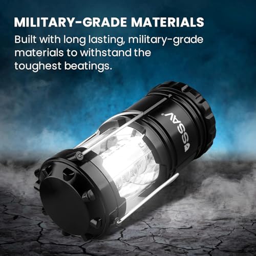 3 Pack Battery Powered LED Lanterns with Batteries for Each Lantern (3 Count)