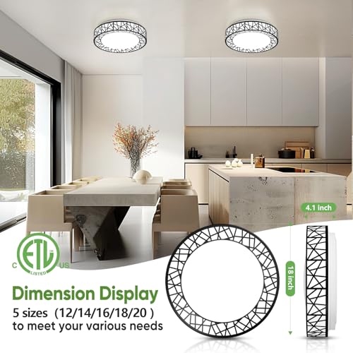 18 Inch Bird's Nest Flush Mount Ceiling Light