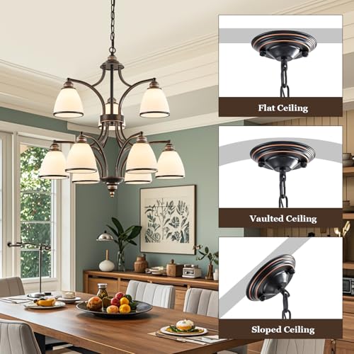 Black Farmhouse Chandelier for High Ceiling 9 (5 Count)