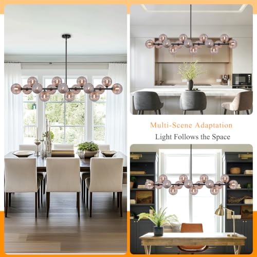 Sputnik Chandelier Globe Long Island Chandeliers Over Table 16