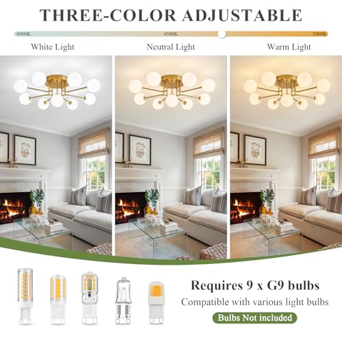 Semi Flush Mount Ceiling Light Fixture