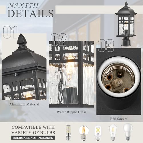 Outdoor Post Lights Black 22 Inch Outdoor Pole Light Fixtures