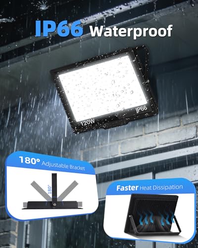 14400LM LED Flood Light Outdoor Plug in