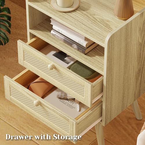 Night Stand with Charger Station (2 Count)