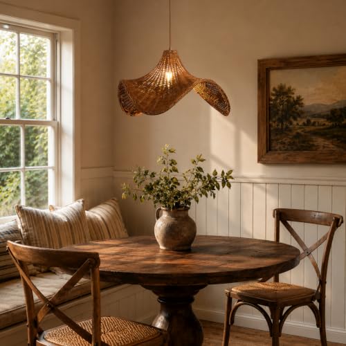 Hand Woven Rattan Pendant Light