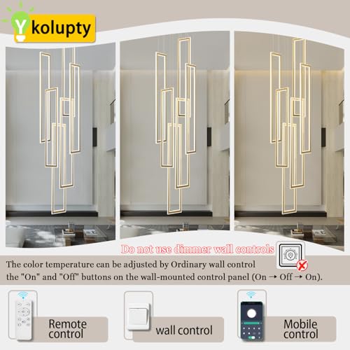 6 Rings Modern Chandelier