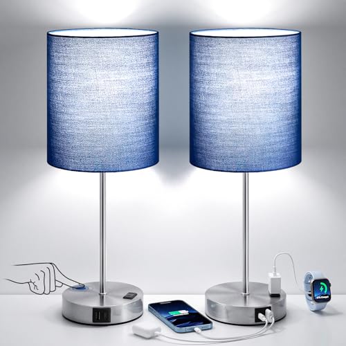 Touch Lamps for Bedroom Set of 2 (2 Count)