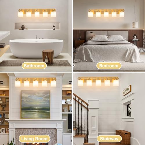 Modern Bathroom Light Fixtures Over Mirror