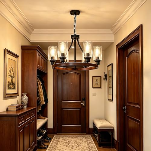 6 Light Rustic Chandelier (72 Count)
