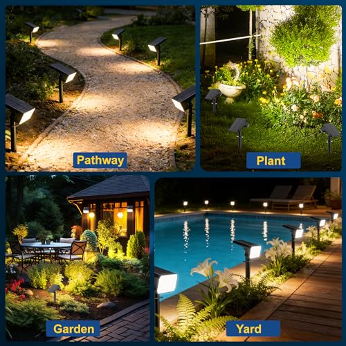 Solar Spot Lights Outdoor Waterproof IP65 (2 Count)