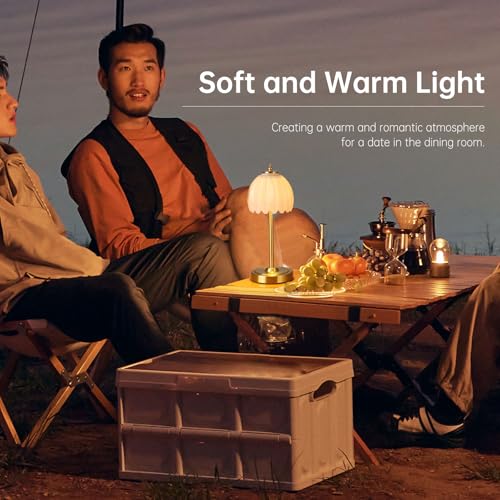 Tulip Table Lamp with 5000mAh Battery & Touch Control