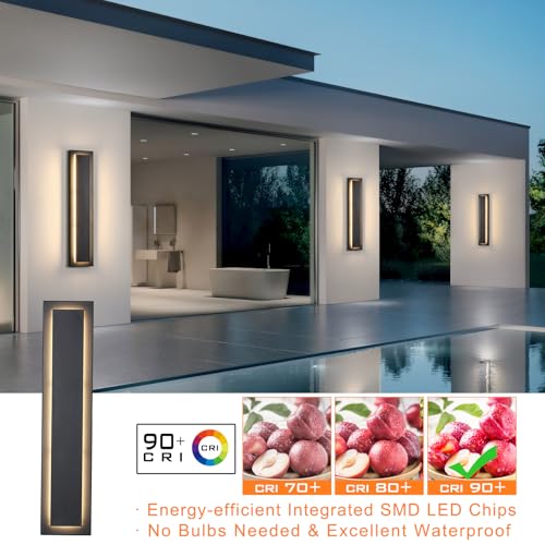 23.6'' Modern Exterior Light Fixture (2 Count)