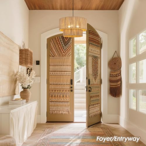 18 Inch Large Rattan Woven Pendant Light
