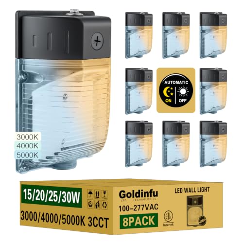 30W LED Wall Pack Light with Photocell 8Pack (8 Count)