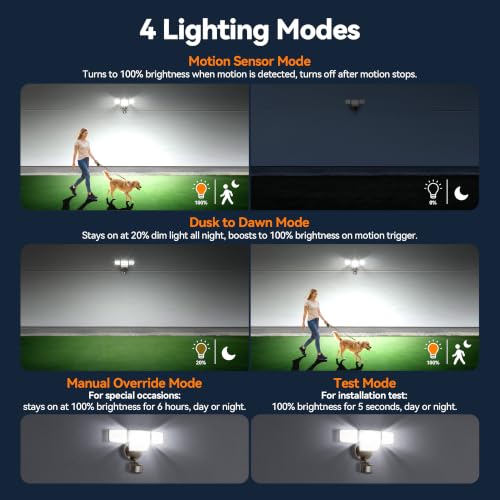 85W 10000LM Motion Sensor Outdoor Lights