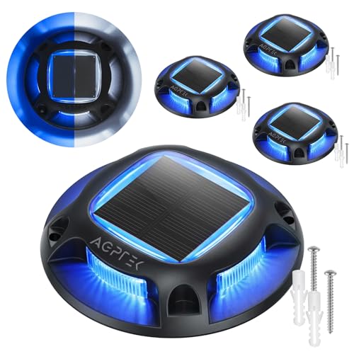 Solar Driveway Lights Outdoor 4 Pack (4 Count)