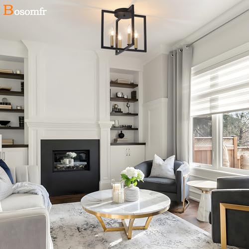 Semi Flush Mount Ceiling Light Fixture (4 Count)