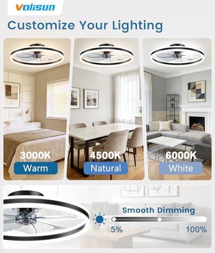 Low Profile Ceiling Fans with Lights and Remote