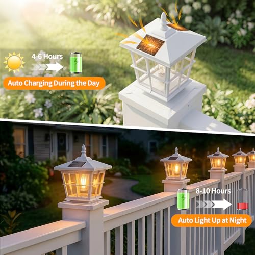 Solar Post Cap Light 4pack (4 Count)