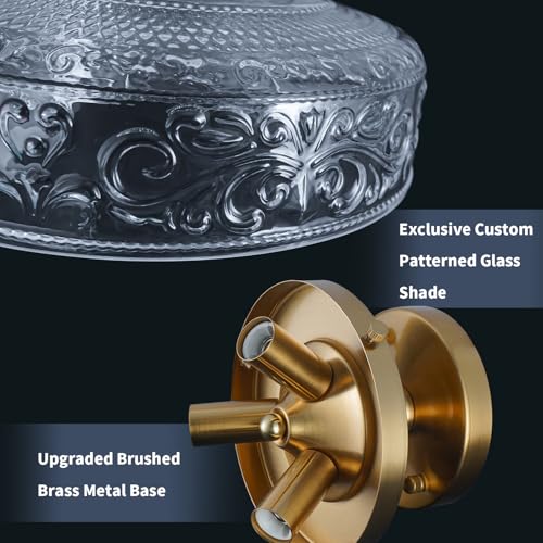 Gold Semi Flush Mount Ceiling Light
